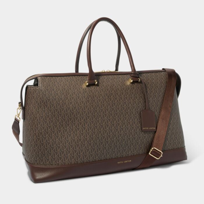 Katie Loxton Signature Weekend Bag - Chocolate
